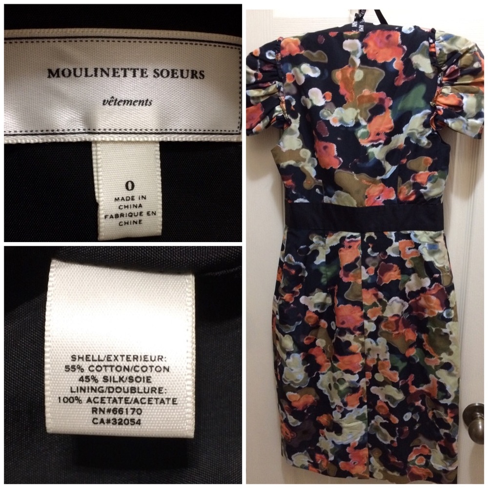 Moulinette Soeurs black floral Pittore dress - Picture 2 of 7